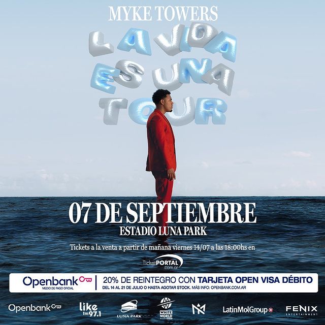 MYKE TOWERS EN LA FALDA ⋆ Más FM, Santa Fe - ARgentina